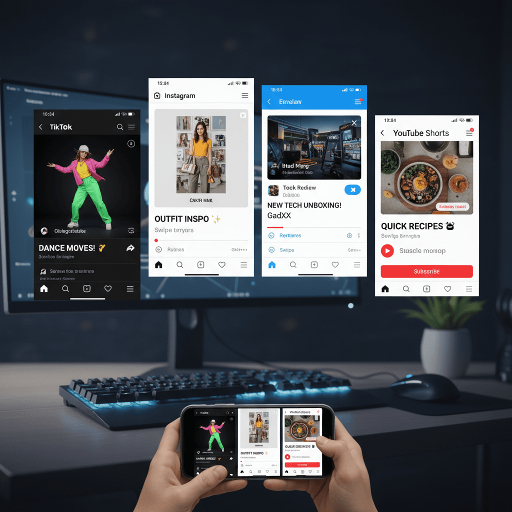 Content automatically optimized across TikTok, Instagram, X, and YouTube platforms