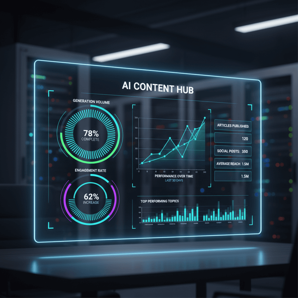 Viral Flow platform dashboard showing content analytics and AI-generated hooks