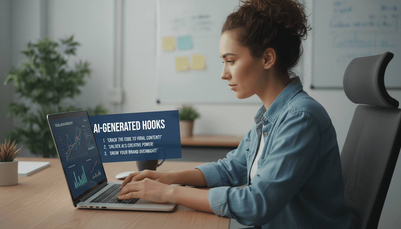 Creator optimizing content with Viral Flow AI tools for social media platforms