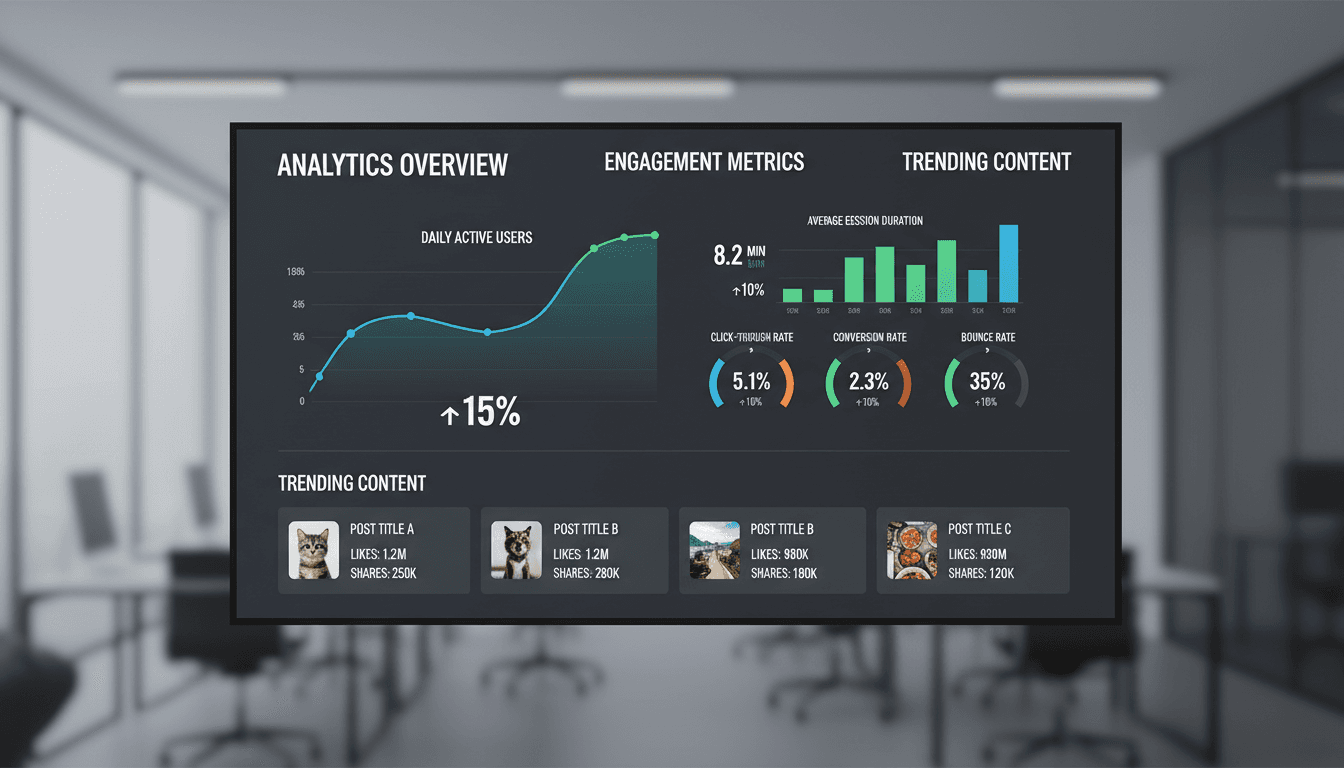 Viral Flow platform displaying content performance insights