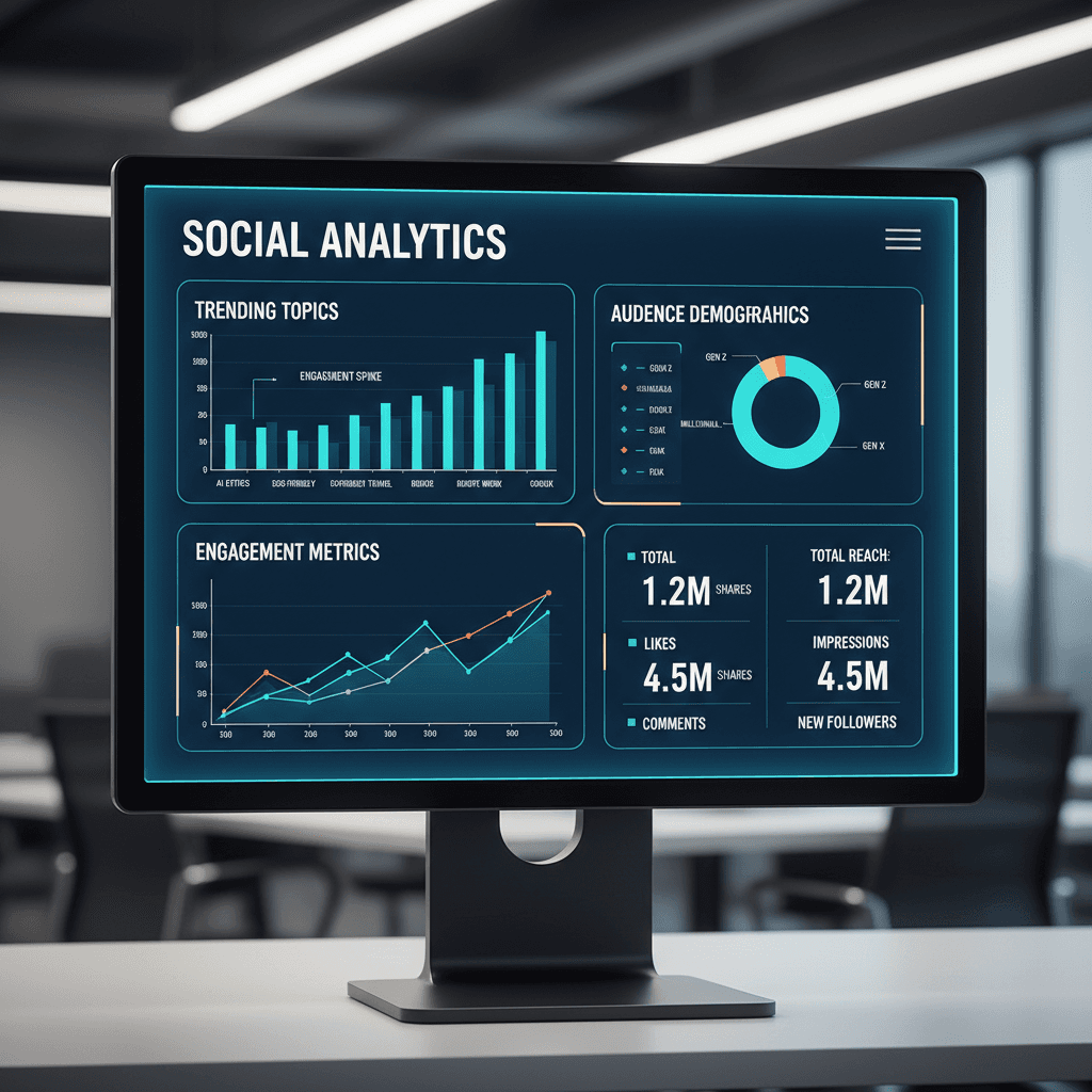 Real-time trend detection dashboard