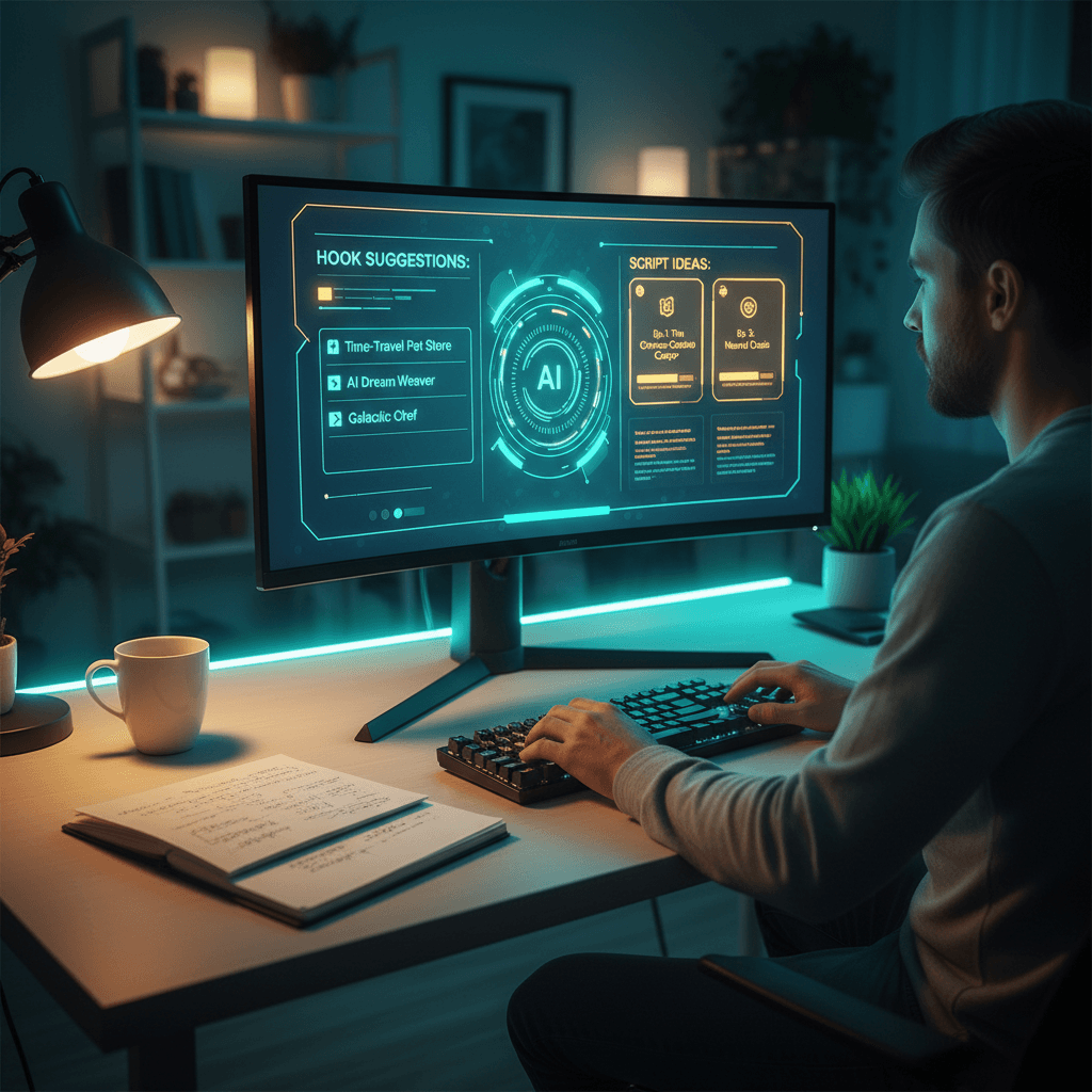 AI-generated content suggestions on a creator's dashboard